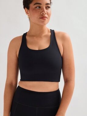 NWT Girlfriend Collective Black Paloma Racerback Bra